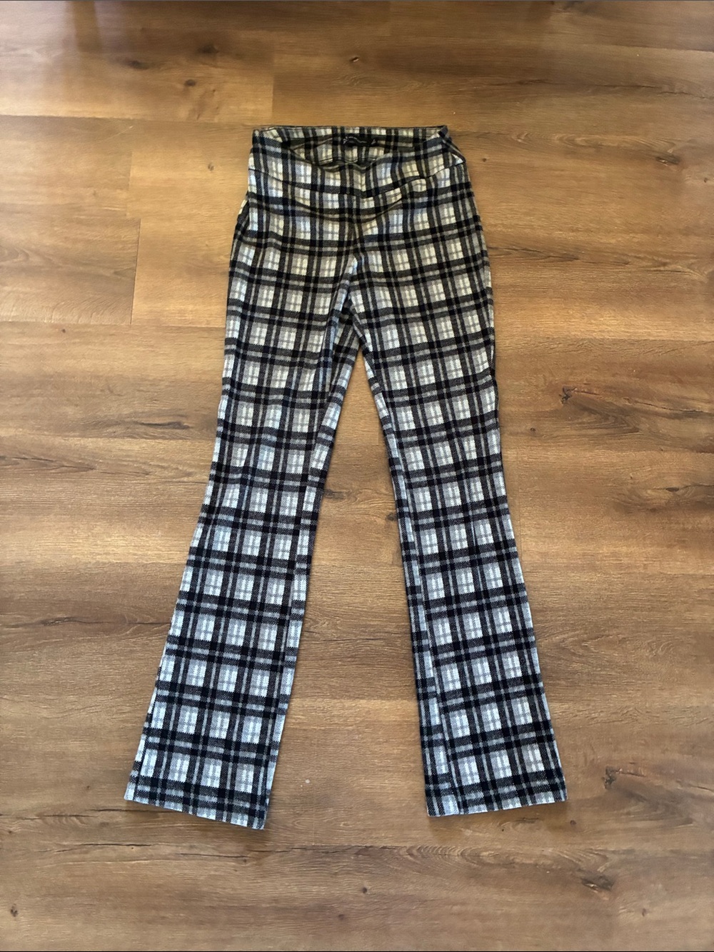 New York Company  Women’s Tall Ponte Modern Bootcut Pants in Black & White S